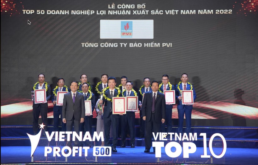 Bảo hiểm PVI - doanh nghiệp bảo hiểm phi nhân thọ duy nhất 2 năm liên tiếp được vinh danh trong Bảng xếp hạng Top 50 doanh nghiệp lợi nhuận tốt nhất Việt Nam