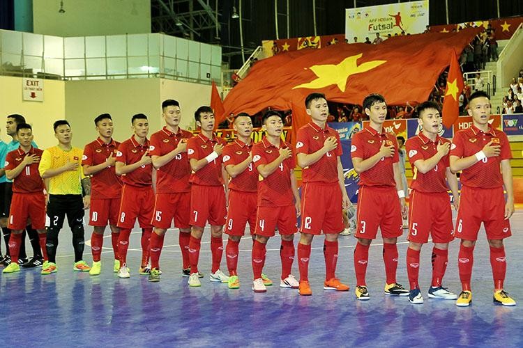 Lần thứ 2 Đội tuyển futsal Việt Nam tranh tài tại World Cup Futsal. Ảnh VFF.