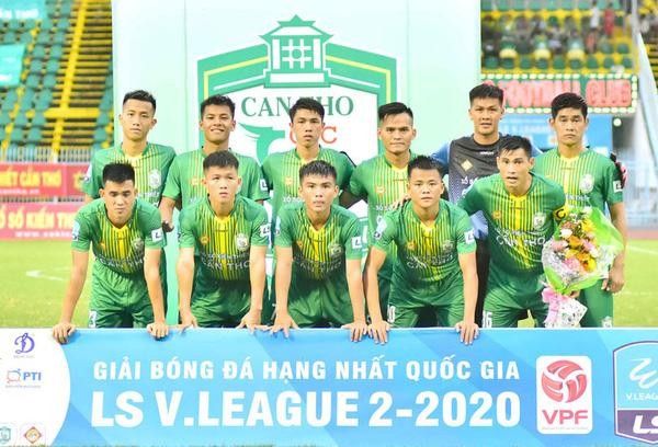 Cần Thơ đã trở lại cuộc đua thăng hạng V.League 2023. Ảnh CTFC.
