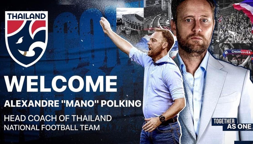 Hiệp hội Bóng đá Thái Lan (FAT) bổ nhiệm HLV trưởng đội tuyển quốc gia Mano Polking dẫn dắt U.23+3 Thái Lan. Ảnh FAT