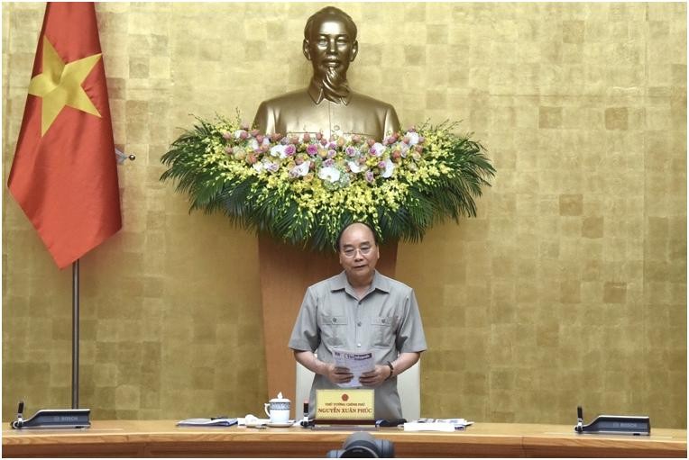 Thủ tướng Nguyễn Xuân Phúc phát biểu tại Hội nghị. (Ảnh MIC)