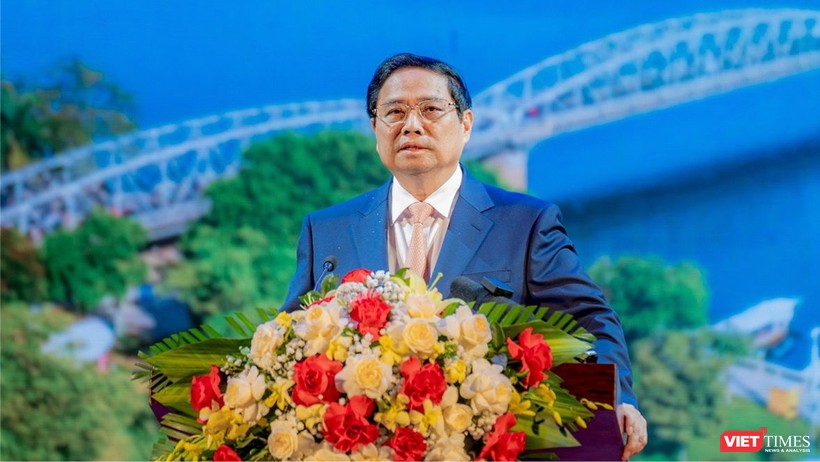Thủ tướng Phạm Minh Chính phát biểu tại lễ công bố Quy hoạch tỉnh thời kỳ 2021-2030, tầm nhìn đến năm 2050