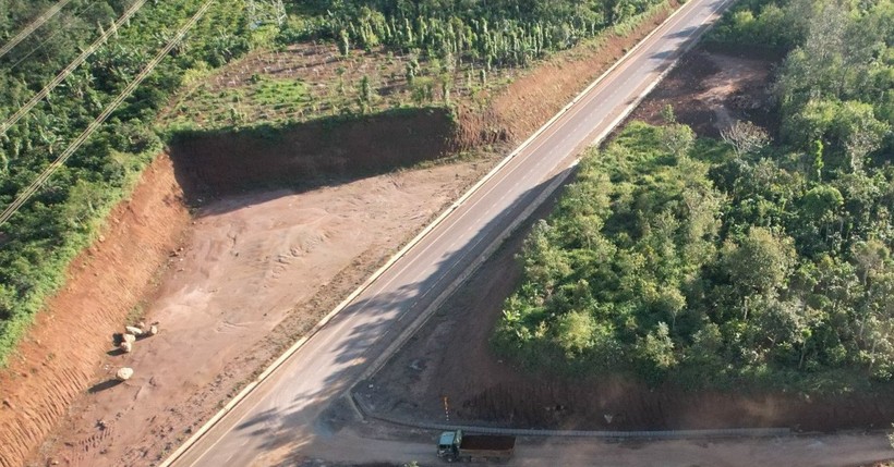 Dự án đầu tư xây dựng đường Hồ Chí Minh đoạn tránh phía Đông TP Buôn Ma Thuột. Ảnh: HD