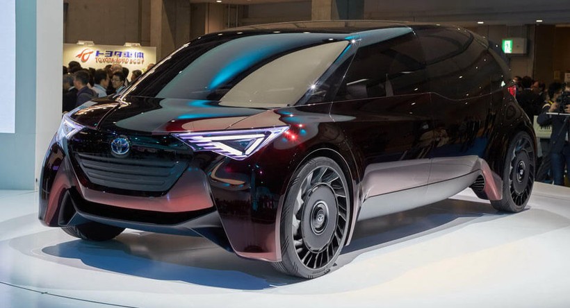 Một chiếc concept của Toyota được phát triển để sử dụng nhiên liệu hydro được trưng bày tại triển lãm Tokyo Motor Show 2017