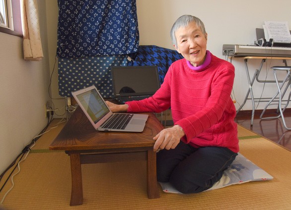 Cụ bà Wakamiya, 83 tuổi, lập trình viên lớn tuổi nhất thế giới - Ảnh: Japan Times