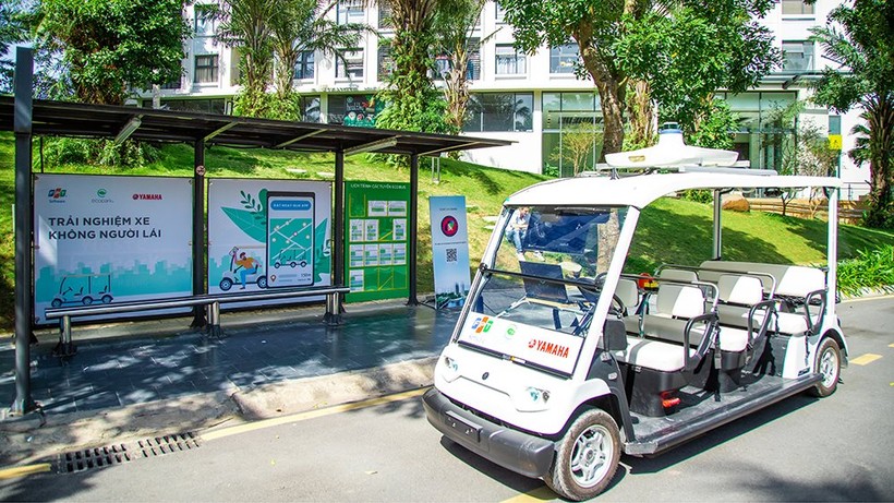 Xe tự hành của Yamaha, FPT chạy “nuột” trong khu đô thị Ecopark
