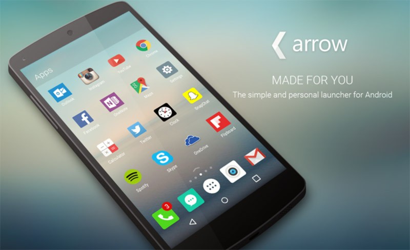 Arrow Launcher là ứng dụng chỉnh sửa giao diện Android của Microsoft