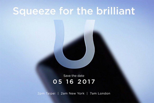 HTC U 11 sẽ được công bố vào ngày 16/5