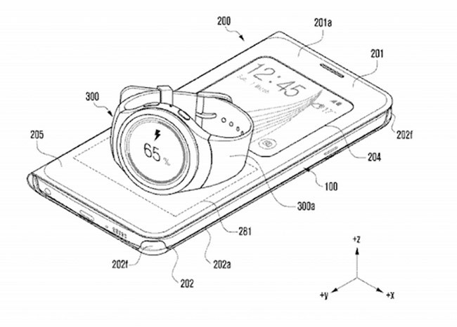 Bằng sáng chế của Samsung hé lộ bao da có thể sạc không dây cho đồng hồ thông minh