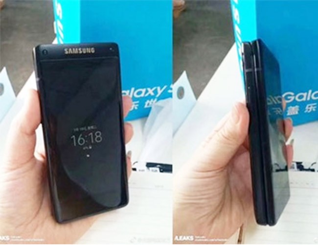 Điện thoại nắp gập sắp ra mắt của Samsung (ảnh SlashLeaks)