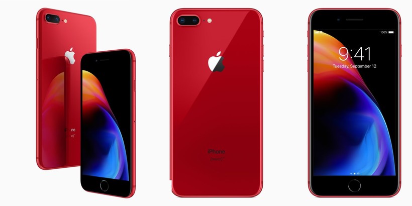 Bộ đôi iPhone 8 và 8 Plus đỏ đã chính thức được ra mắt (ảnh: 9to5mac)