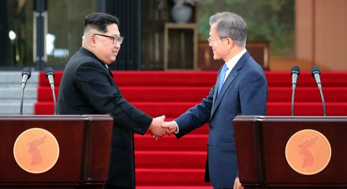 Hai nhà lãnh đạo Hàn Quốc - Triều Tiên đã tìm được tiếng nói chung trong nhiều vấn đề quan trọng (ảnh: NK News)