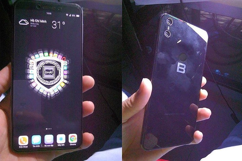 Hình ảnh rò rỉ về một mẫu điện thoại được cho là Bphone 3 trên một diễn đàn công nghệ