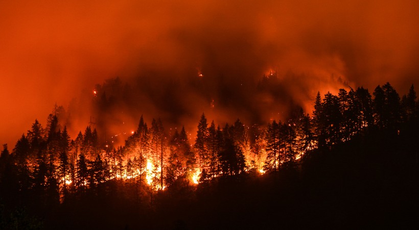 Nhiệt độ cao gây ra các đám cháy rừng ở California, Hoa Kỳ (ảnh: The Nature Conservancy)