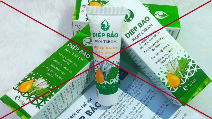 Kem Diệp Bảo bán trên Facebook, sản xuất tại Việt Nam, đang bị Mỹ thu hồi do nhiễm chì