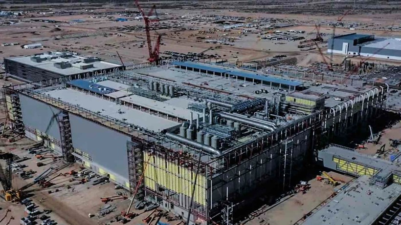 Nhà máy của TSMC đang được xây dựng ở Arizona (Mỹ)