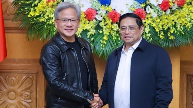 Thủ tướng Phạm Minh Chính đã có buổi tiếp Chủ tịch kiêm Tổng giám đốc công ty NVIDIA