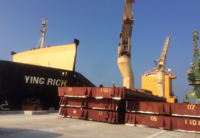 Tàu hàng Ying Rich tại cảng Sơn Dương - (Nguồn Internet)