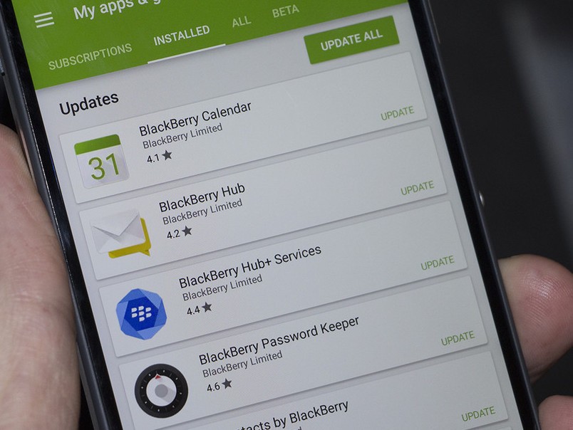 Ứng dụng BlackBerry Hub+ dành cho các thiết bị Android- (Ảnh: CRACKBERRY).