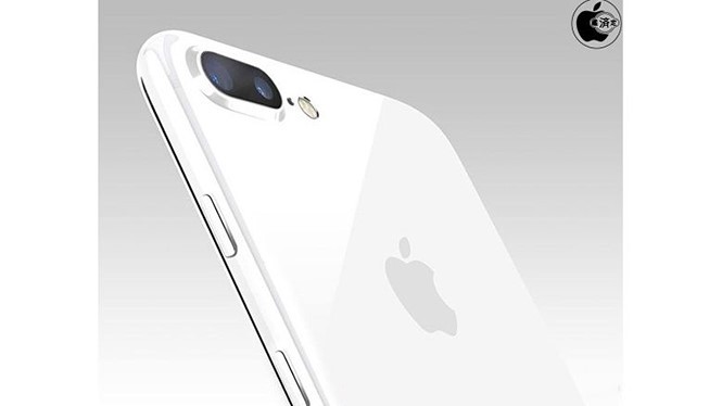 Một ý tưởng dành cho iPhone 7 Plus màu trắng bóng được đưa ra.
