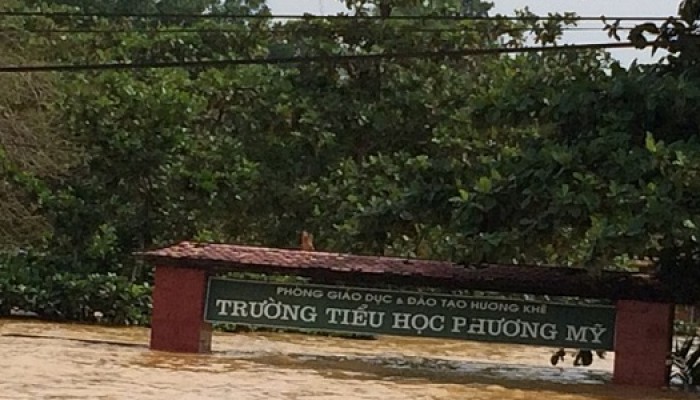 Thủy điện Hố Hô xả lũ khiến nhiều xã tại Hương Khê "nước ngập qua đầu" - (Nguồn Internet)