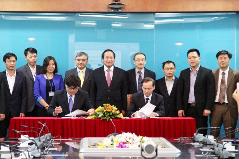 Lễ ký kết Biên bản ghi nhớ hợp tác giữa Học viện Công nghệ Bưu chính Viễn thông và Trường Cao đẳng Công nghệ thông tin Hữu nghị Việt - Hàn.
