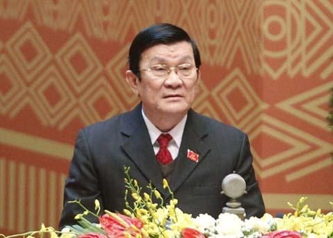Chủ tịch nước hiện tại là đồng chí Trương Tấn Sang.
