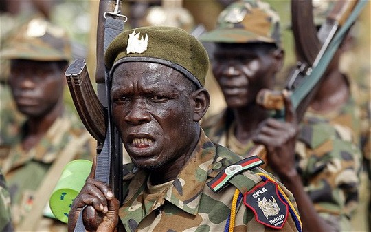 Binh sĩ thuộc lực lượng quân đội Nam Sudan (SPLA). Ảnh: Radio Tamazuj