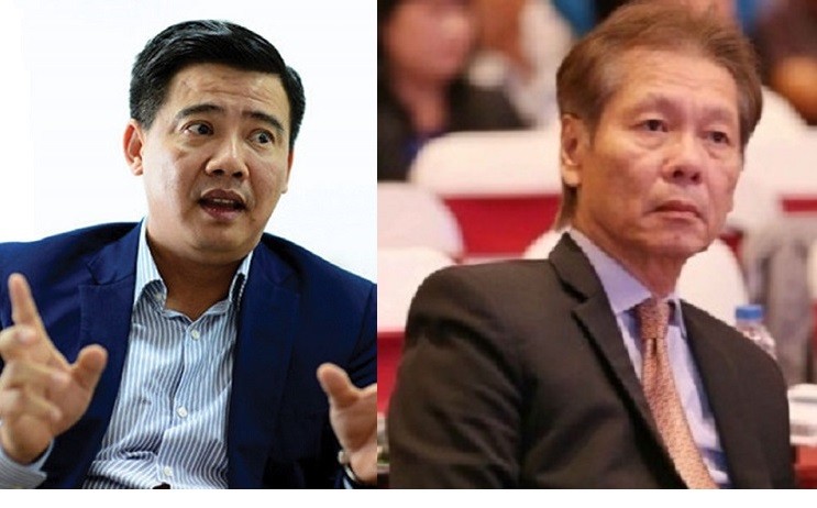 Chủ tịch Eximbank Lê Minh Quốc (phải) đã ủy quyền cho ông Ngô Thanh Tùng thực hiện các quyền và nghĩa vụ của Chủ tịch HĐQT.
