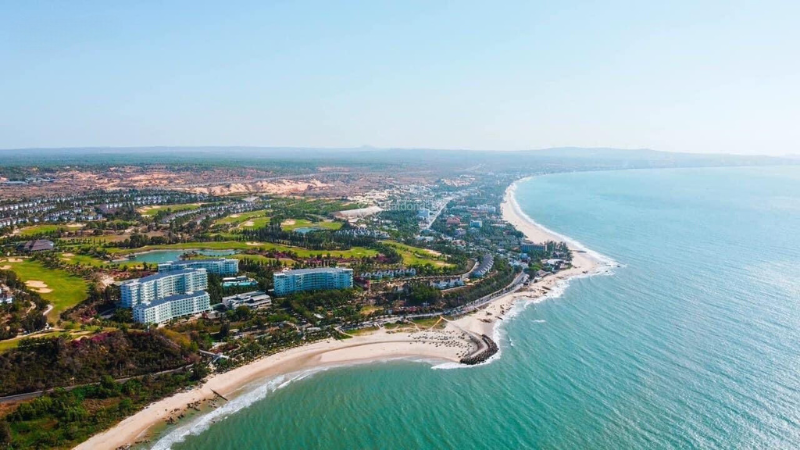 Một góc bãi biển Phan Thiết, tỉnh Bình Thuận