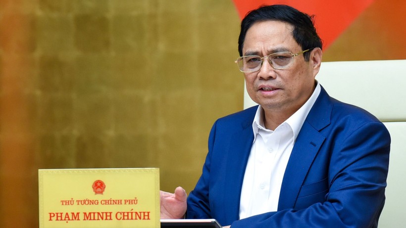 Thủ tướng Phạm Minh Chính chủ trì phiên họp Chính phủ thường kỳ tháng 8/2023 (Ảnh: VGP)