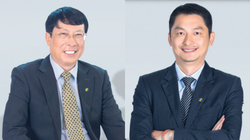 Ông Dương Văn Thanh (trái) - Thành viên HĐQT kiêm Tổng giám đốc VSDC và ông Phạm Trung Minh - Thành viên HĐTV VSDC
