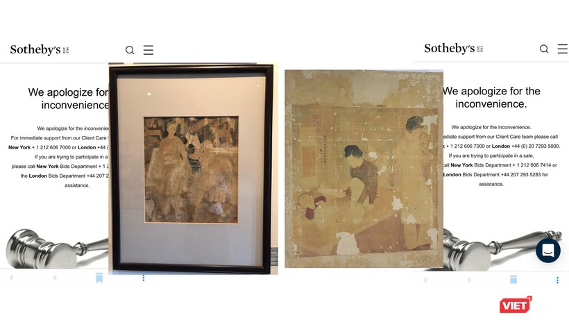 Sau khi có bằng chứng về các tranh gốc, Sotheby's đã hạ hai bức tranh ghi tên danh họa gây lùm xùm ồn ào những ngày qua 