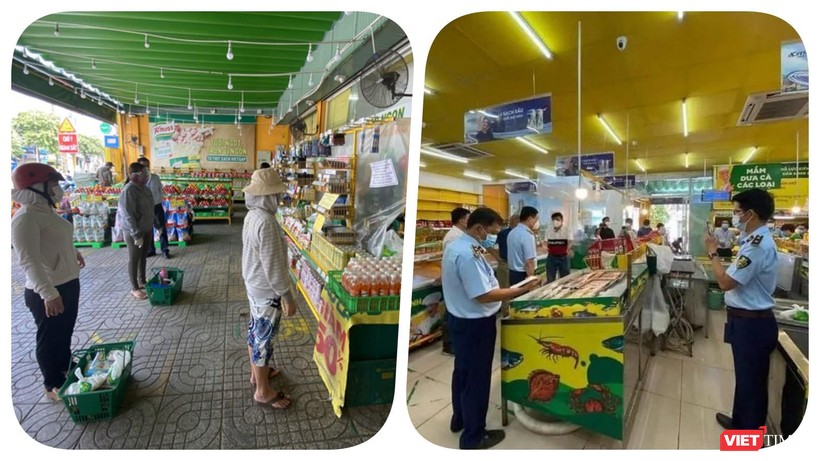 Chuỗi cửa hàng Bách Hoá Xanh đã vướng phải cơn phẫn nộ của cộng đồng người dân vì tăng giá thực phẩm mùa dịch - Ảnh Hoà Bình ghép