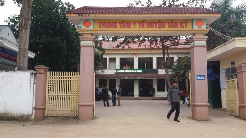 Trung tâm y tế huyện Tân Kỳ, Nghệ An nơi bé B. tới cấp cứu