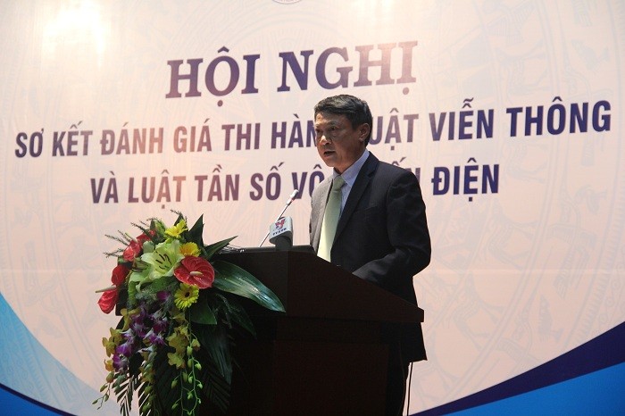 Thứ trưởng Bộ TT-TT Phạm Hồng Hải đánh giá Luật Viễn thông đã đáp ứng tốt nhu cầu phát triển của xã hội (Ảnh: ĐK.)