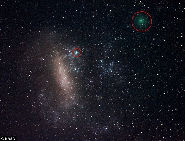Hình minh họa vị trí của hai sao chổi bay gần địa cầu hôm 21/3 và 22/3. Ảnh: NASA