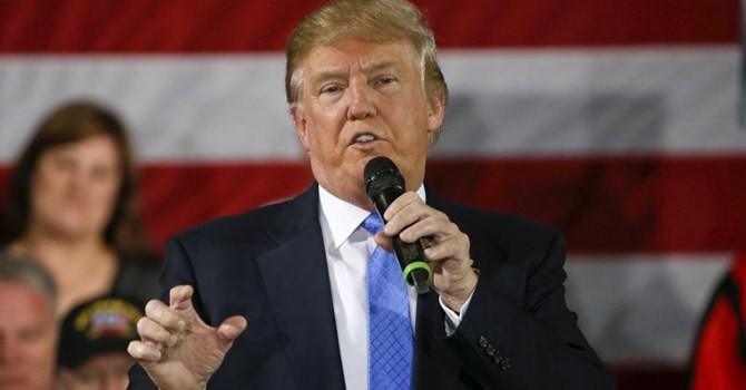 Ông Donald Trump vận động tranh cử tại Janesville, bang Wisconsin hôm 29/03/2016.