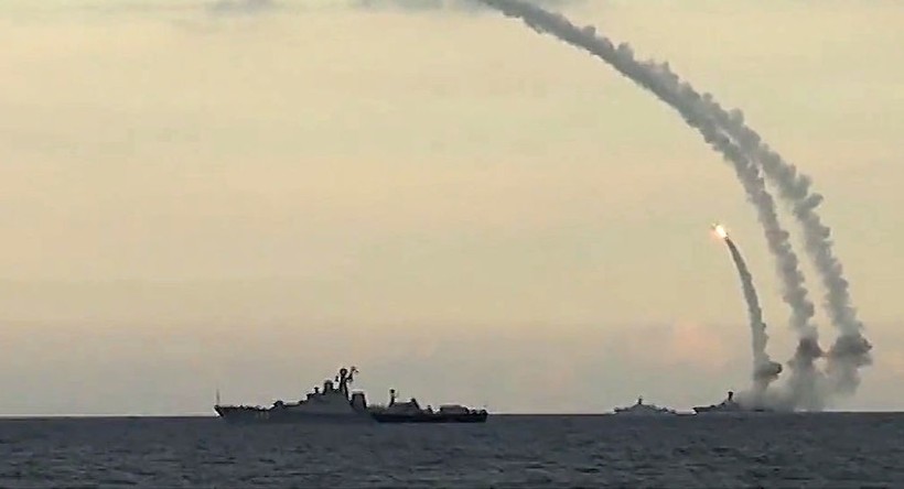 Nga tập trận bắn tên lửa từ tổ hợp "Calibr-NK" trên biển Caspian