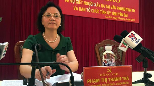 Chủ tịch tỉnh Yên Bái Phạm Thị Thanh Trà
