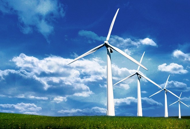 Các turbine của Nhà máy điện gió Phú Lạc