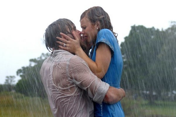 Cảnh “kinh điển” dưới mưa trong phim The notebook – Nhật kí Tình yêu