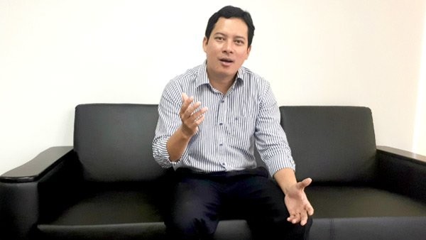 Phó Cục trưởng Cục PTTH&TTĐT Lê Quang Tự Do trả lời phỏng vấn VietNamNet. Ảnh: H.P.