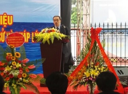 Thứ trưởng Bộ TT&TT Phan Tâm đã dự và phát biểu khai mạc triển lãm.