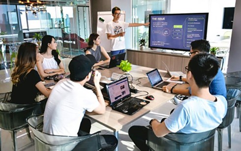  ĐH Quốc gia Hà Nội và ĐH Bách Khoa TP.HCM là 2 trường đại học dẫn đầu về số lượng các nhà sáng lập startup theo học. Ảnh minh hoạ: BKUP – co working space.