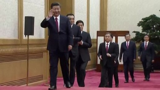 Thường vụ Bộ Chính trị Trung Quốc gồm 7 người. Ảnh: Reuters