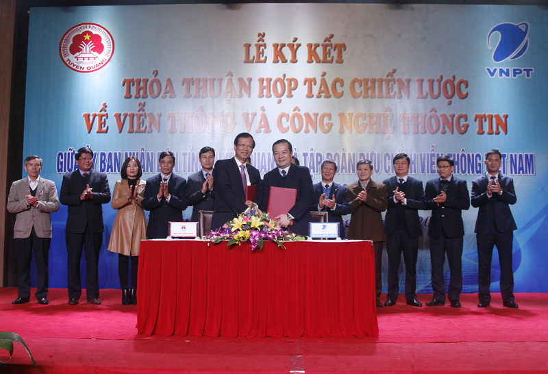 VNPT sẽ hợp tác với tỉnh Tuyên Quang trong phát triển nguồn nhân lực VT-CNTT. Ảnh: Quỳnh Thúy.