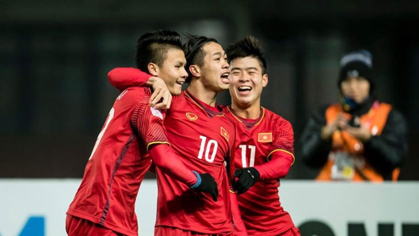 Được biết, U23 Việt Nam nhận được số tiền thưởng sau thành tích giành ngôi Á quân AFC Cup 2018 là hơn 23,6 tỷ đồng. Ảnh: VFF.