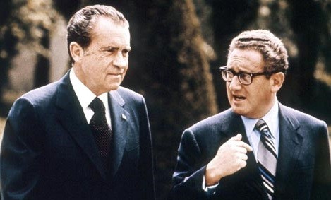 Tổng thống thứ 37 của Mỹ Richard Nixon và Ngoại trưởng Henry Kissinger
