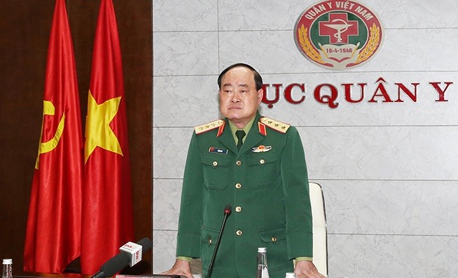 Thượng tướng Trần Đơn chủ trì hội nghị. Ảnh: BQP.